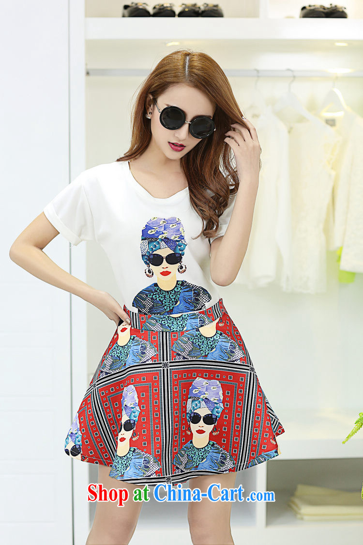 The load is increased, female Dress Pants thick mm 2015 summer new Korean version thick sister Korean fake two-part body skirts shorts stamp skirt suit high-waist 5 XL 2 feet 6 pictures, price, brand platters! Elections are good character, the national distribution, so why buy now enjoy more preferential! Health