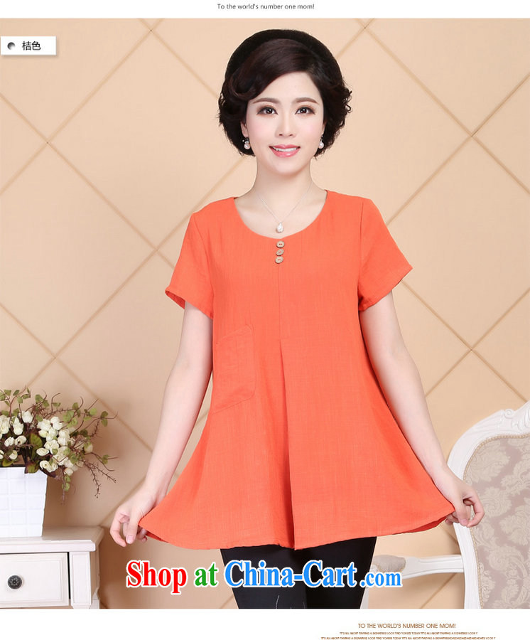 2015 Ousmile new summer, older mom with simple and stylish solid-colored short-sleeved shirt T girl shirt large code R 018 green 4 XL pictures, price, brand platters! Elections are good character, the national distribution, so why buy now enjoy more preferential! Health