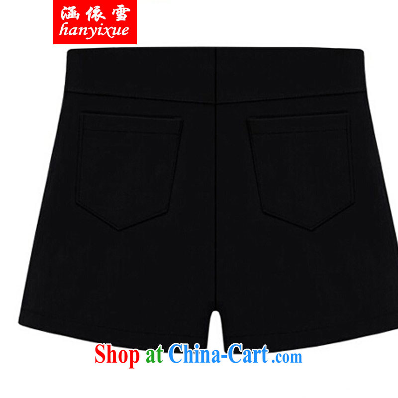 covered by snow in accordance with thick mm summer new 2015 plus fertilizer XL shorts 200 Jack thick sister summer graphics thin pants female black XXXXL, covered in snow, shopping on the Internet