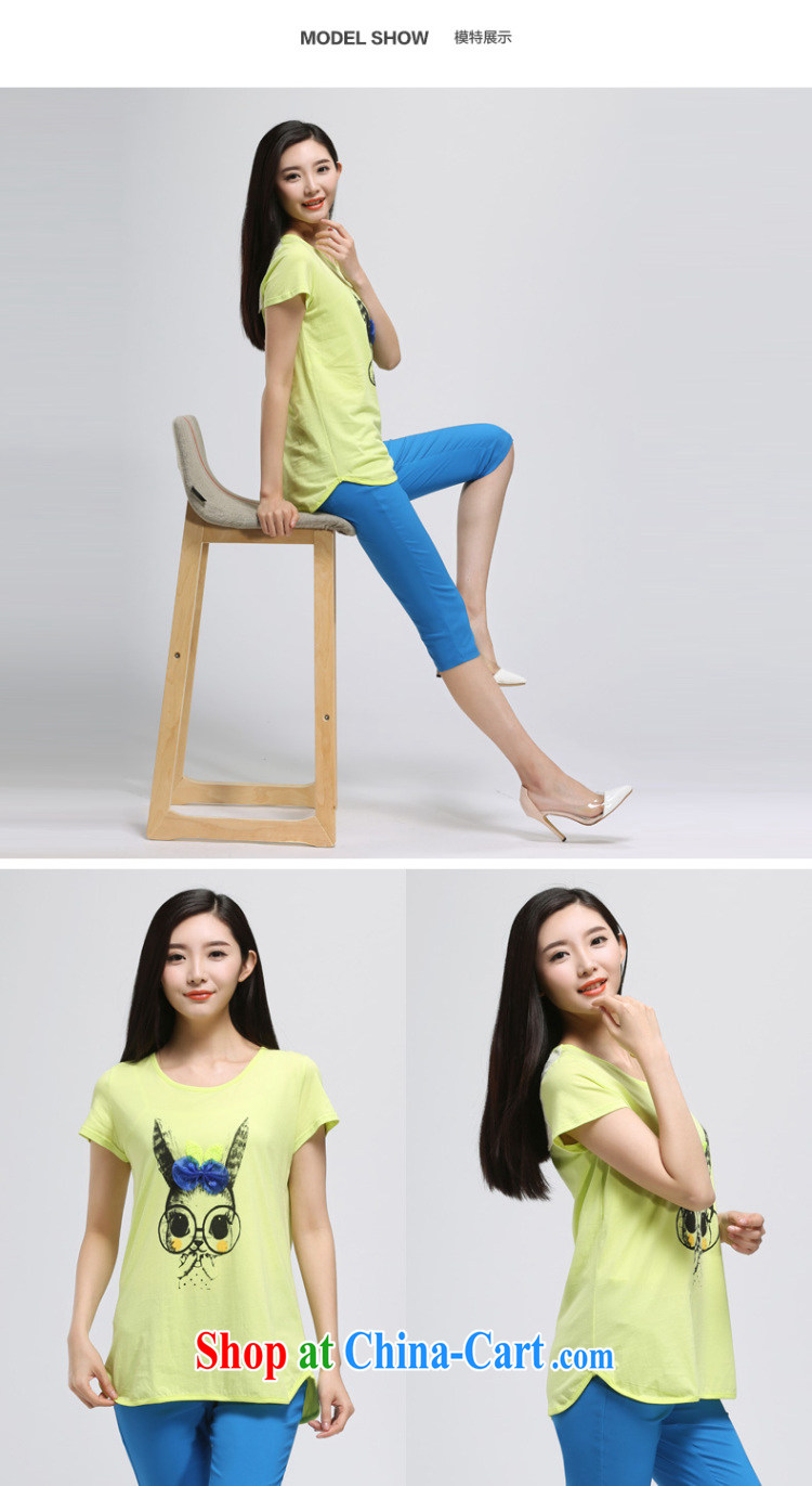 Water with the Code's 2014 summer new thick mm stylish Korean version with graphics thin short-sleeved shirt T S XB 14 3075 yellow 3 XL pictures, price, brand platters! Elections are good character, the national distribution, so why buy now enjoy more preferential! Health