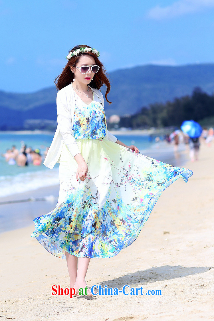 Under the 2015 new summer dress code the dress beach skirt floral retro bohemian dresses fairy large skirt blue stamp XXL pictures, price, brand platters! Elections are good character, the national distribution, so why buy now enjoy more preferential! Health
