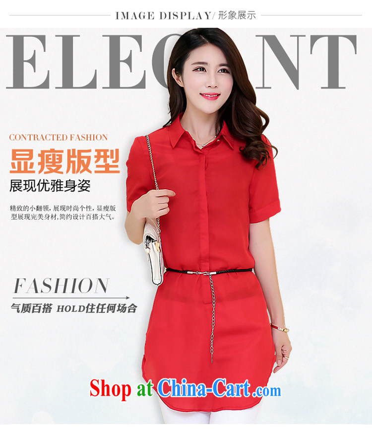 Morning would be 2015 spring new Korean version mm thick loose short-sleeved, long, XL snow woven shirts Solid Color lapel cultivating long-shirt blue XL pictures, price, brand platters! Elections are good character, the national distribution, so why buy now enjoy more preferential! Health