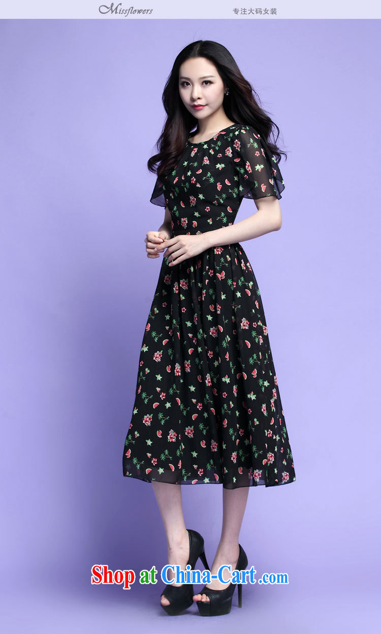 loved the code female summer new short-sleeved snow woven floral thick mm long dress 3709 blue XXXL pictures, price, brand platters! Elections are good character, the national distribution, so why buy now enjoy more preferential! Health