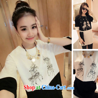 Feng Lin Guo 2015 new, larger female summer mm thick graphics thin, long, solid shirts and indeed increase short-sleeved T shirt large white code XXXXXL pictures, price, brand platters! Elections are good character, the national distribution, so why buy now enjoy more preferential! Health