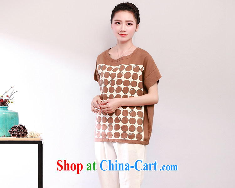 2015 the code t-shirt girl, Mom is Korean and short-sleeved clothes summer relaxed and comfortable thick mm summer T-shirt dark orange are code pictures, price, brand platters! Elections are good character, the national distribution, so why buy now enjoy more preferential! Health