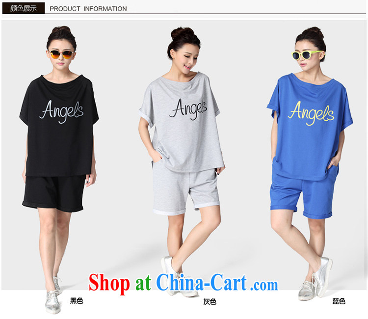 Hi Princess slave loose video thin letter stamp duty stretch Elastic waist shorts T shirt Sports package the code female D 50,129 large blue code 6 XL pictures, price, brand platters! Elections are good character, the national distribution, so why buy now enjoy more preferential! Health