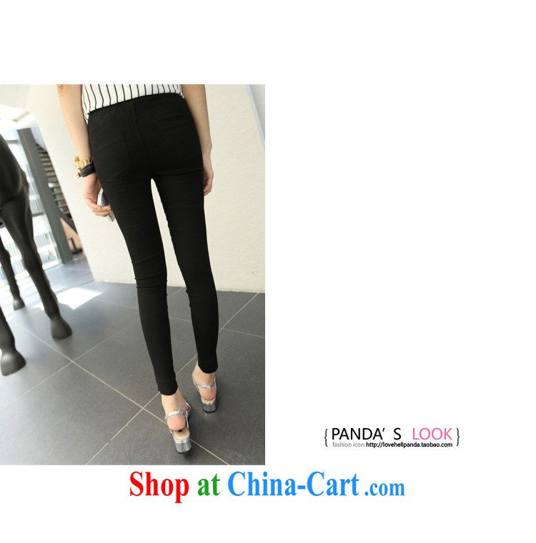 In short, the possible spring 2015 summer and autumn, the Korean version of the greater code spring high-waist castor pencil pants, wearing pants solid 9 pants women 8108 black 3 XL pictures, price, brand platters! Elections are good character, the national distribution, so why buy now enjoy more preferential! Health