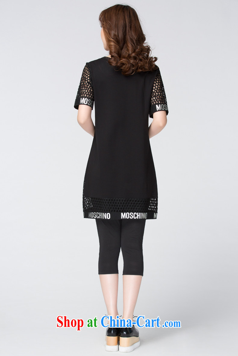 Korea in 2015 Anne The Code women new lace graphics thin short-sleeved dresses summer 1143 black XXXXL pictures, price, brand platters! Elections are good character, the national distribution, so why buy now enjoy more preferential! Health