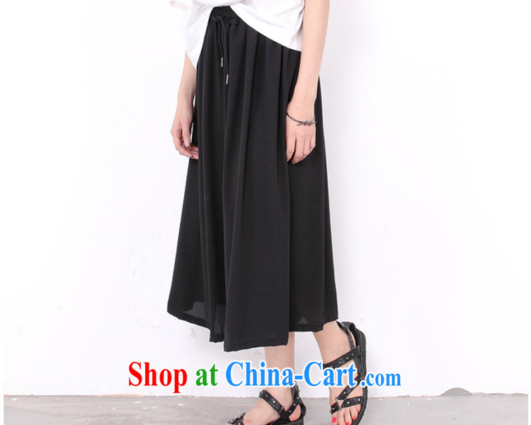 Director of the Advisory Committee King, female fat sister 2015 summer new Korean version loose video thin ice woven Wide Leg trousers 9 pants and skirts pants black loose all code pictures, price, brand platters! Elections are good character, the national distribution, so why buy now enjoy more preferential! Health