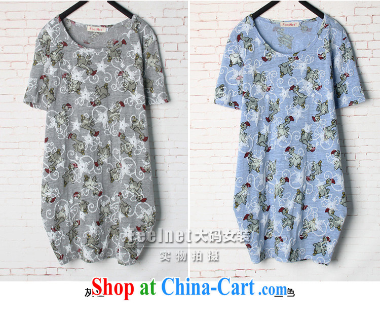 feelnet XL girls thick sister 2015 summer new Korean relaxed, long, short-sleeved shirt T 1588 gray 48 code/recommendations 80 - 130 kg pictures, price, brand platters! Elections are good character, the national distribution, so why buy now enjoy more preferential! Health
