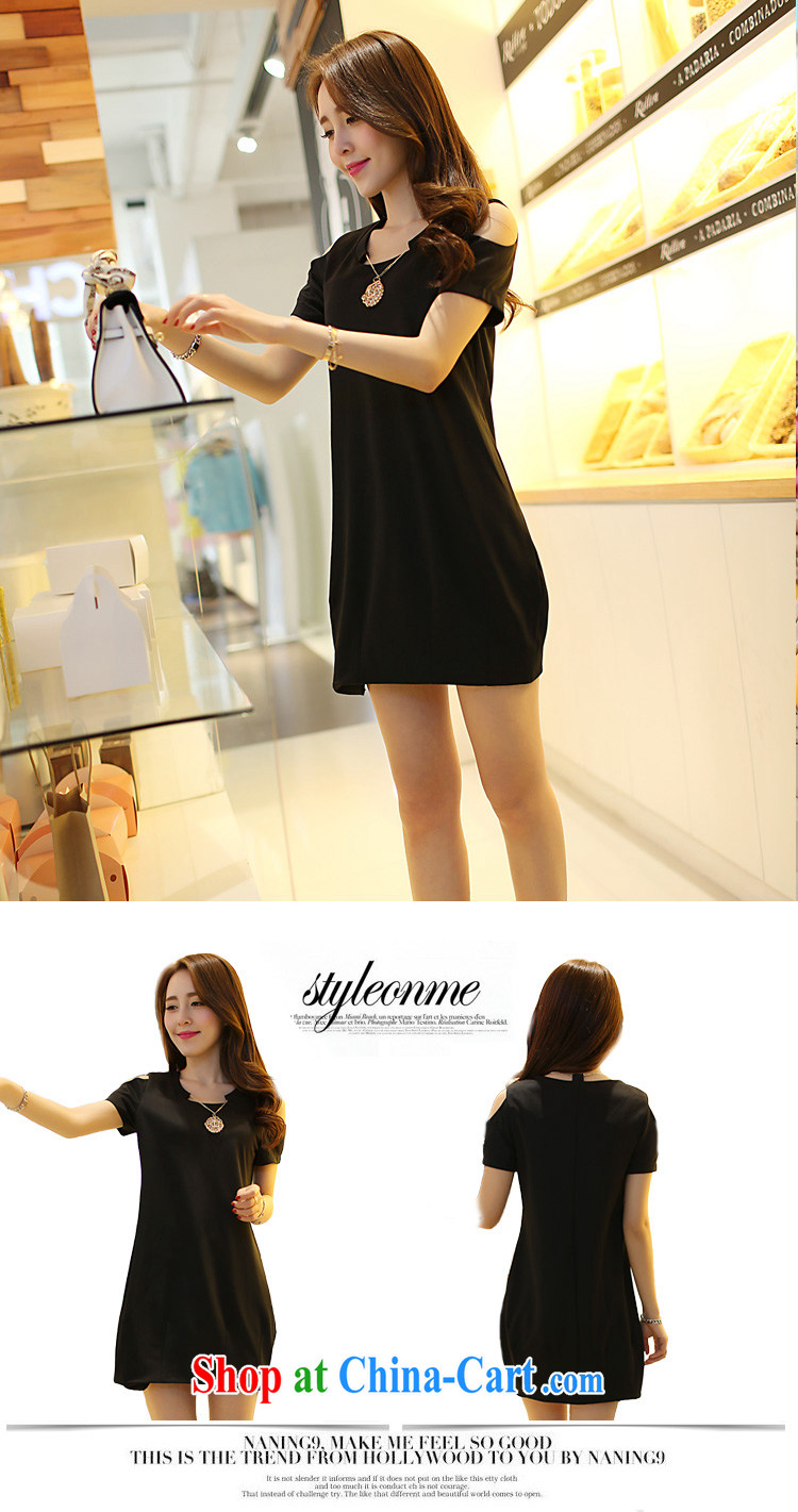 Matwo mm thick summer is indeed the increase, female Korean version of the new graphics thin beauty thick sister dresses 802 Black Large Number 2 XL pictures, price, brand platters! Elections are good character, the national distribution, so why buy now enjoy more preferential! Health