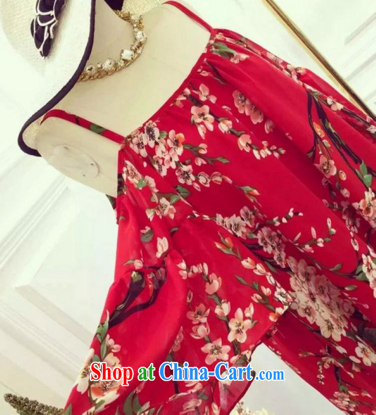 The sum 2015 summer Korean sexy bare shoulders thick mm video thin dresses larger debris Flower Snow woven strap skirt video thin 200 jack can be seen wearing a red XXXL pictures, price, brand platters! Elections are good character, the national distribution, so why buy now enjoy more preferential! Health