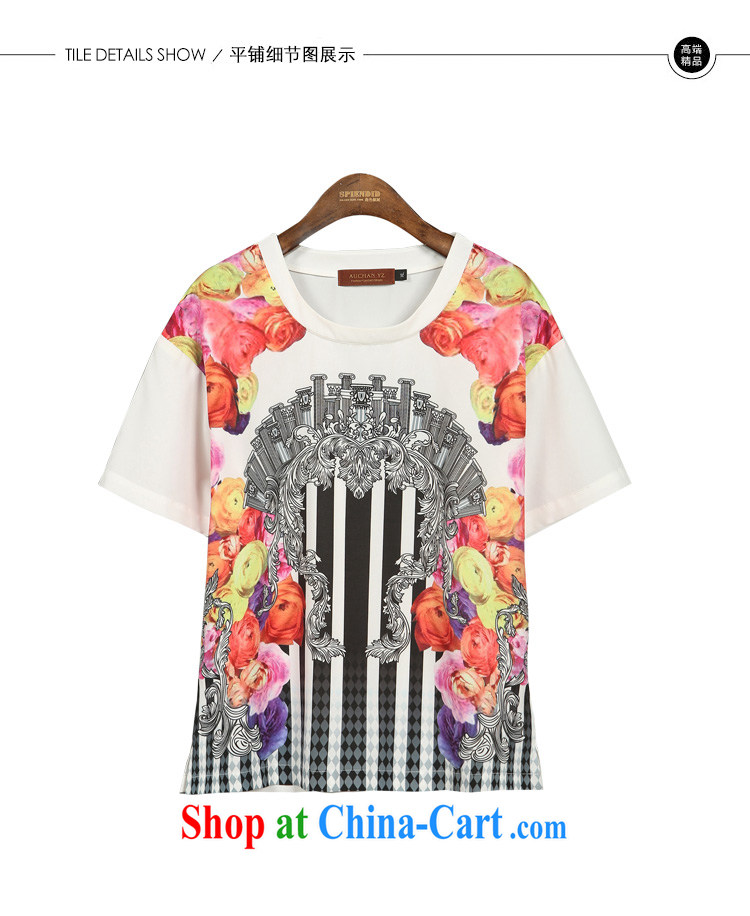 First economy 2015 declared the United States and Europe, female summer new stamp graphics thin two-piece thick mm short-sleeved T shirt T-shirt + short pants 1758 #2 XL 135 - 145 Jack left and right pictures, price, brand platters! Elections are good character, the national distribution, so why buy now enjoy more preferential! Health