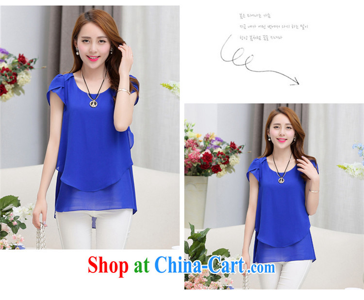 Chou Lien-hsiang Chi 2015 summer new Korean girls decorated in a long, short-sleeved snow woven shirts T-shirt large, loose solid shirt DM 15 green XXL pictures, price, brand platters! Elections are good character, the national distribution, so why buy now enjoy more preferential! Health