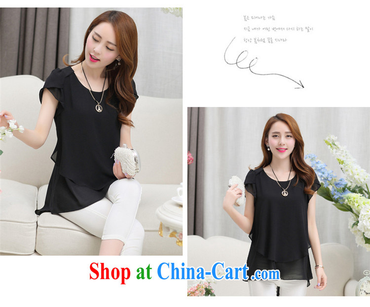 Chou Lien-hsiang Chi 2015 summer new Korean girls decorated in a long, short-sleeved snow woven shirts T-shirt large, loose solid shirt DM 15 green XXL pictures, price, brand platters! Elections are good character, the national distribution, so why buy now enjoy more preferential! Health