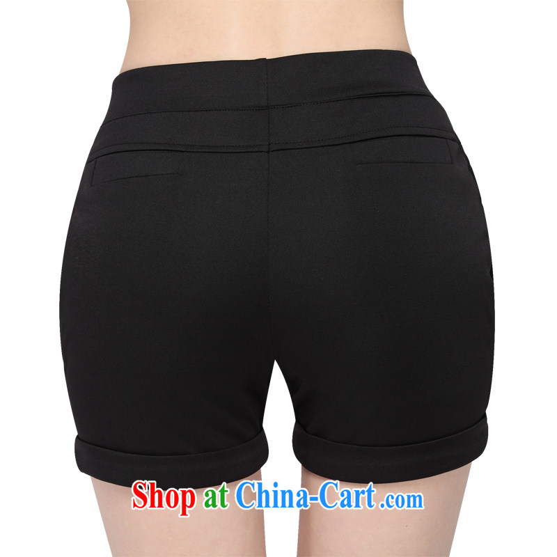 In short, would be the 2015 summer new sections, candy-colored Stretch video thin thick sister large, white lounge pants, shorts girl hot pants 8111 black XXL, Jane Ryan, would be (Janrelove), online shopping