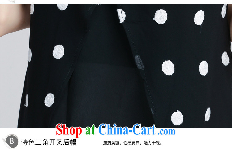 M 姂 2015 summer new, larger female wave, loose snow woven shirts dresses women 2191 black XXXL pictures, price, brand platters! Elections are good character, the national distribution, so why buy now enjoy more preferential! Health