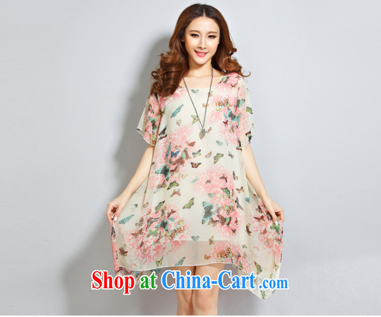 o Ya-ting 2015 New, and indeed increase, female summer fat, female video thin ice woven holiday dress girls pink butterfly stamp XL recommends that you 160 - 200 Jack pictures, price, brand platters! Elections are good character, the national distribution, so why buy now enjoy more preferential! Health