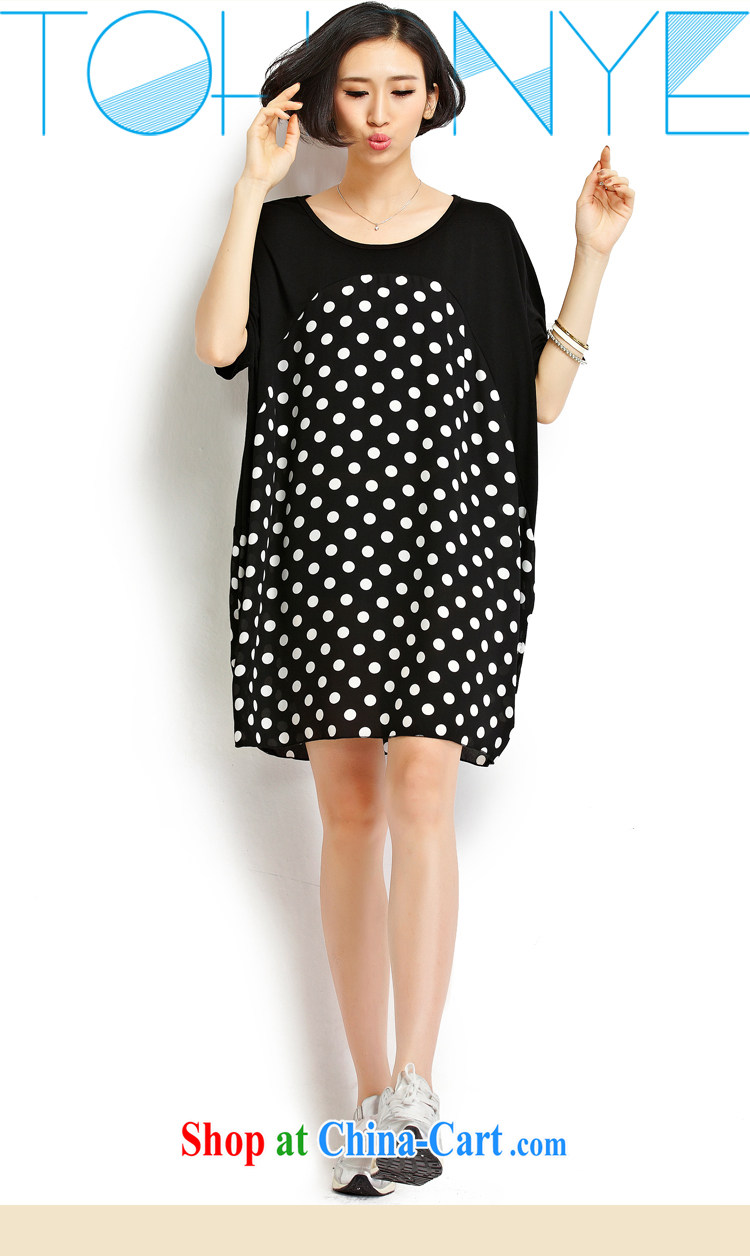 flower girl the Isabel The Code women summer 2015 new Korean fashion wave, loose video thin thick sister, long T pension female D 1806 black large numbers, pictures, price, brand platters! Elections are good character, the national distribution, so why buy now enjoy more preferential! Health