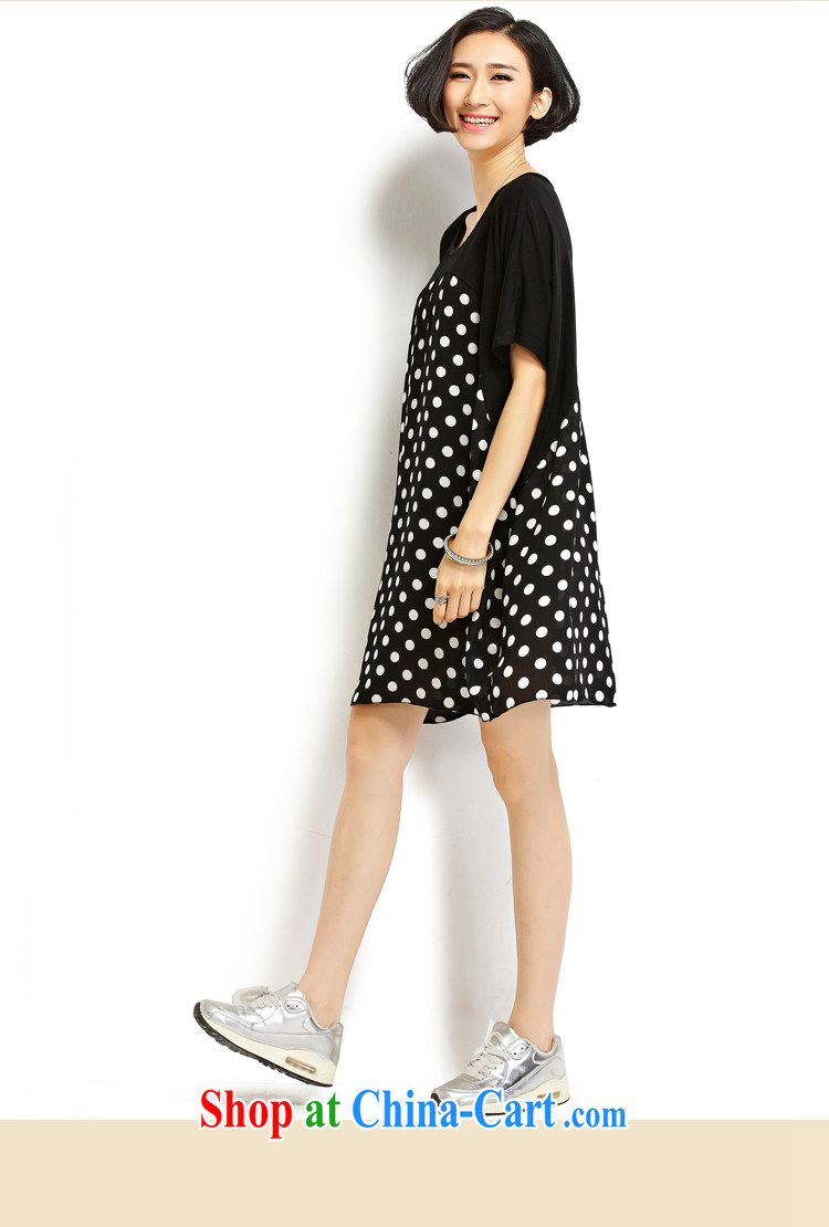 flower girl the Isabel The Code women summer 2015 new Korean fashion wave, loose video thin thick sister, long T pension female D 1806 black large numbers, pictures, price, brand platters! Elections are good character, the national distribution, so why buy now enjoy more preferential! Health