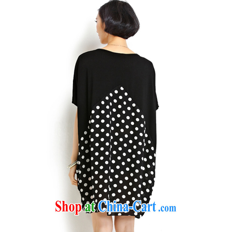 flower girl the Isabel The Code women summer 2015 new Korean fashion wave, loose video thin thick sister, long T pension female D 1806 black large numbers are codes, flower girl Isabelle (Dufflsa), online shopping