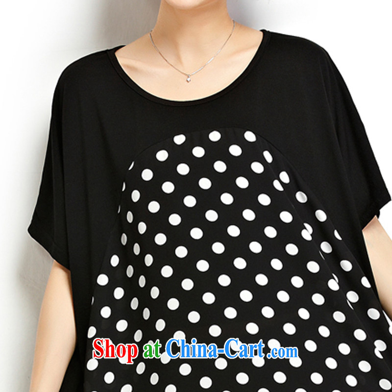 flower girl the Isabel The Code women summer 2015 new Korean fashion wave, loose video thin thick sister, long T pension female D 1806 black large numbers are codes, flower girl Isabelle (Dufflsa), online shopping