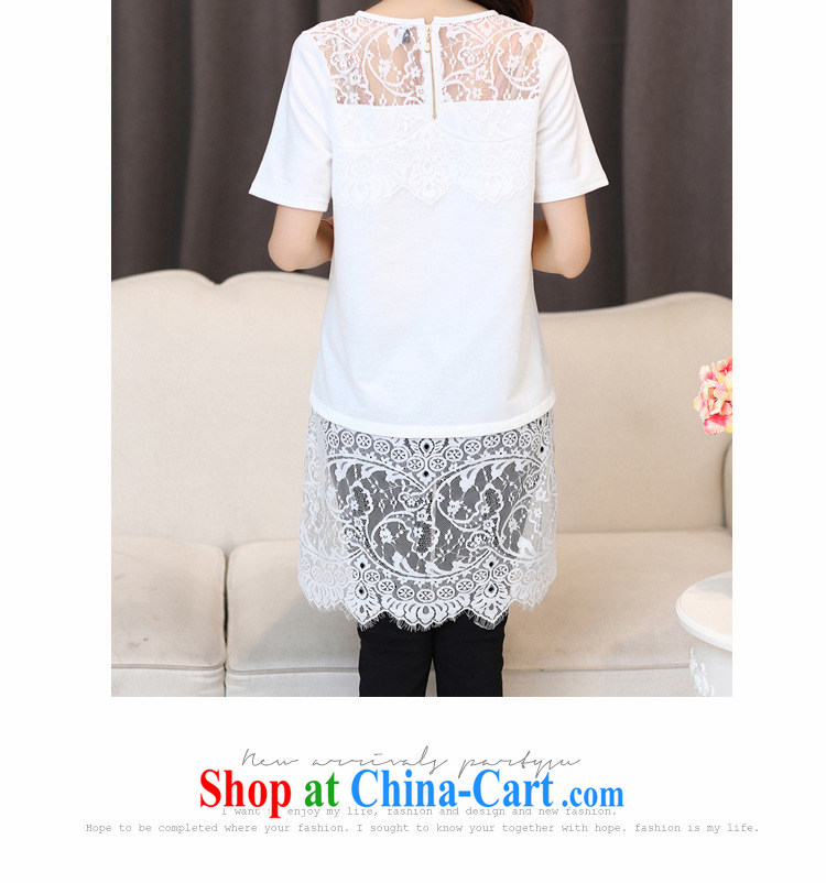 M 姂 2015 summer new, larger female 100 ground loose lace spell series dress 2195 black XXL pictures, price, brand platters! Elections are good character, the national distribution, so why buy now enjoy more preferential! Health