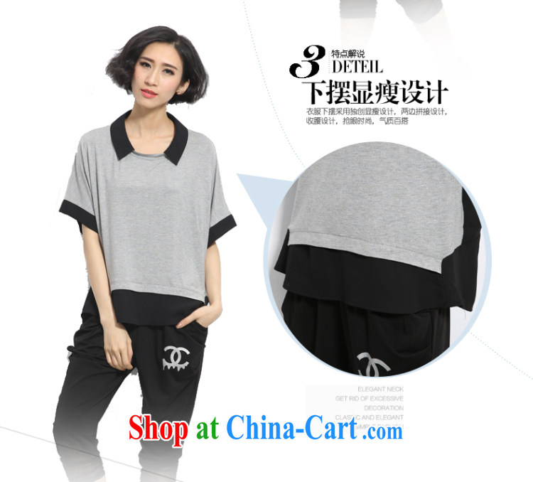 Summer 2015 mm thick new Korean larger female Stylish retro small lapel loose video thin T Pension spent gray 3 XL pictures, price, brand platters! Elections are good character, the national distribution, so why buy now enjoy more preferential! Health