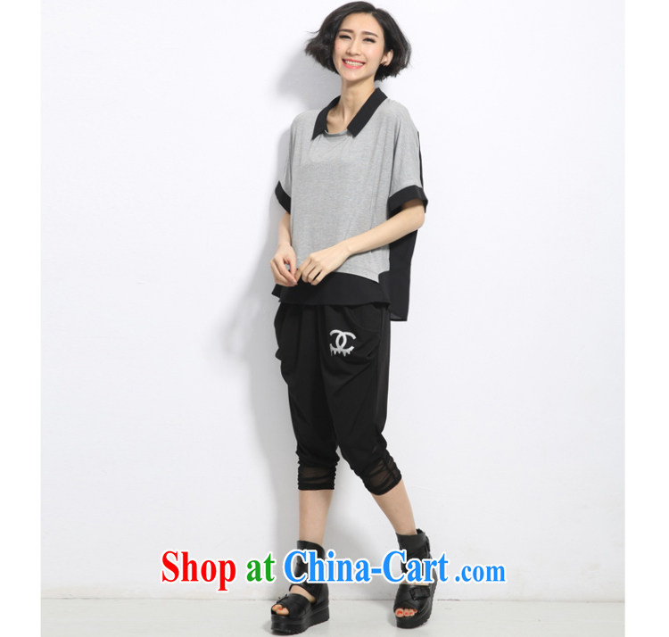 Summer 2015 mm thick new Korean larger female Stylish retro small lapel loose video thin T Pension spent gray 3 XL pictures, price, brand platters! Elections are good character, the national distribution, so why buy now enjoy more preferential! Health