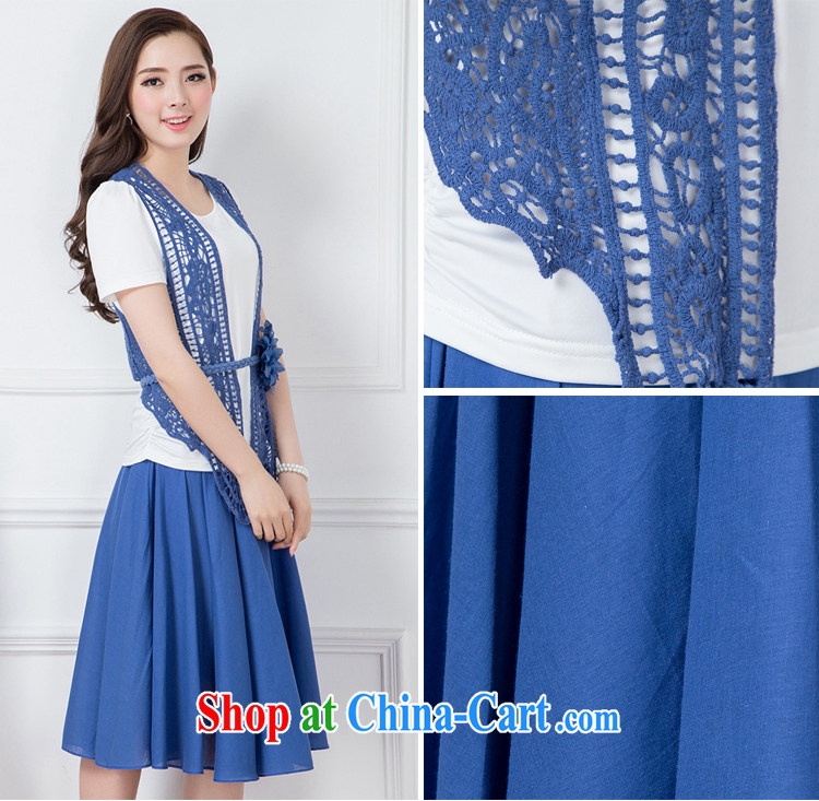 Friends from all 2015 summer new, larger female lace 3 piece set, long, Bohemian Kit skirt dresses blue XXXL pictures, price, brand platters! Elections are good character, the national distribution, so why buy now enjoy more preferential! Health