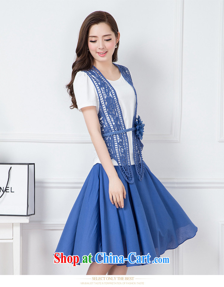 Friends from all 2015 summer new, larger female lace 3 piece set, long, Bohemian Kit skirt dresses blue XXXL pictures, price, brand platters! Elections are good character, the national distribution, so why buy now enjoy more preferential! Health