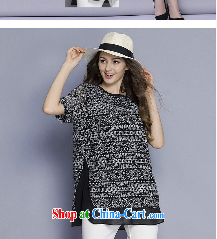 Replace-ting zhuangting fat people graphics thin summer 2015 the Code women in Europe and America with the obese sister short sleeve 5XL snow spinning Netherlands 1033 black 5 XL pictures, price, brand platters! Elections are good character, the national distribution, so why buy now enjoy more preferential! Health