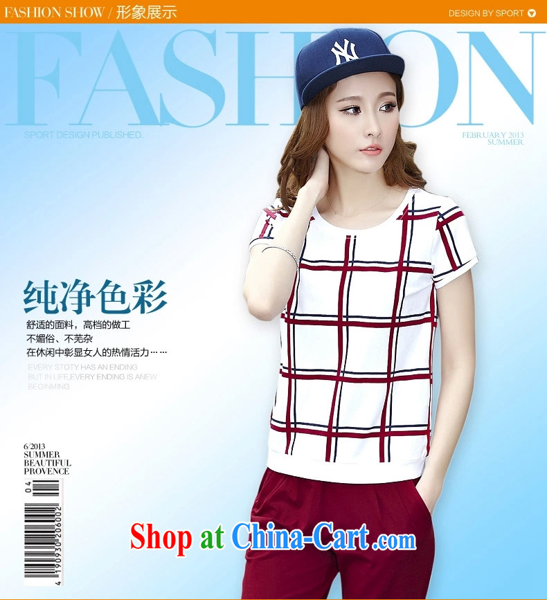 Fox standing by 2015 loose short-sleeved T-shirt girls 7 summer pants sport and leisure package pure cotton summer 7036 Ms. WHITE XL pictures, price, brand platters! Elections are good character, the national distribution, so why buy now enjoy more preferential! Health