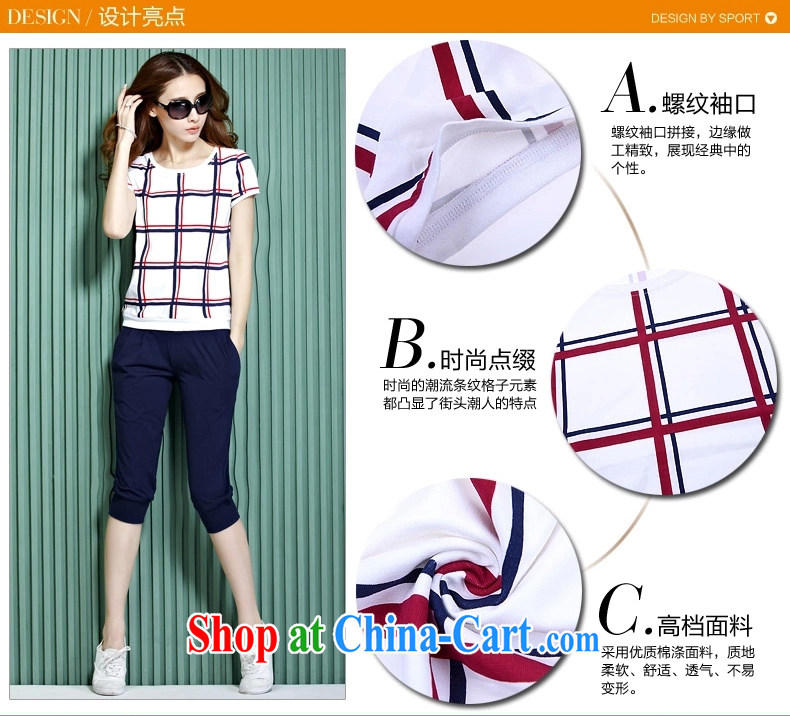 Fox standing by 2015 loose short-sleeved T-shirt girls 7 summer pants sport and leisure package pure cotton summer 7036 Ms. WHITE XL pictures, price, brand platters! Elections are good character, the national distribution, so why buy now enjoy more preferential! Health