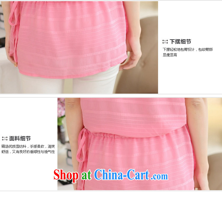 And Cayman 2015 summer new Korean snow woven shirts female short-sleeved larger female Korean video thin Y 9059 pink XL pictures, price, brand platters! Elections are good character, the national distribution, so why buy now enjoy more preferential! Health