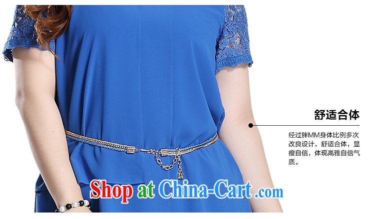 Slim Li-su 2015 summer new, larger female multi-level tiles with romantic lace short sleeve graphics thin, long, snow-woven shirts Q 8310 Tibetan blue 4XL pictures, price, brand platters! Elections are good character, the national distribution, so why buy now enjoy more preferential! Health