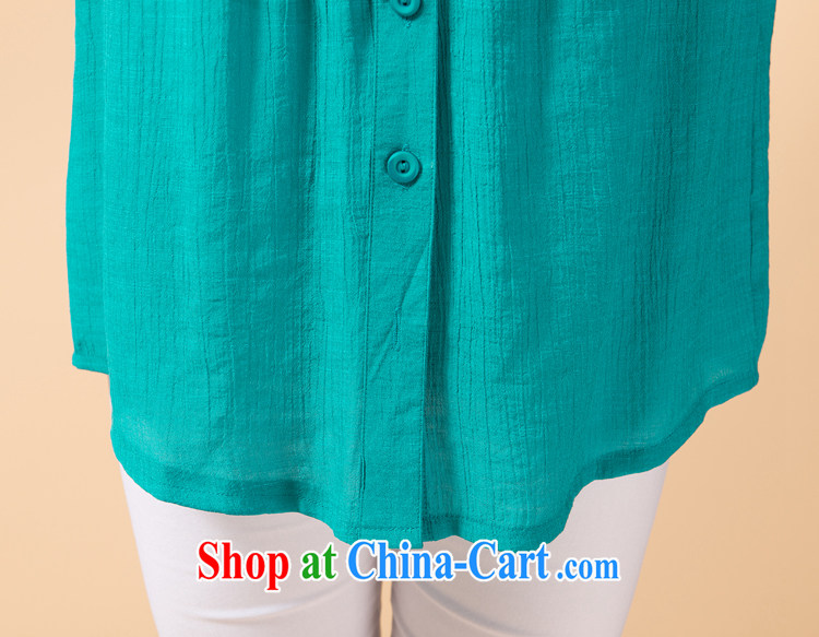The BAI, middle-aged and older new girls spring and summer MOM load the code 7 solid cuff linen T-shirt T-shirt shirt middle-aged female T shirts 2 color XXXL pictures, price, brand platters! Elections are good character, the national distribution, so why buy now enjoy more preferential! Health