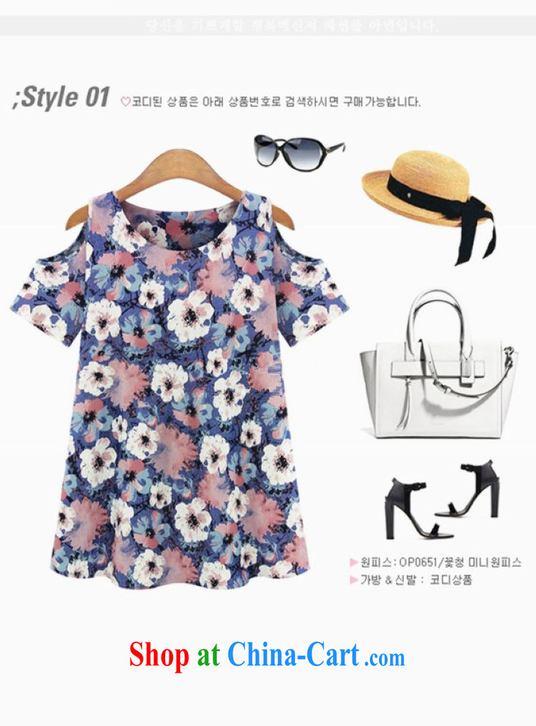 The EITAI Code women summer 2015, the fertilizer and cotton covered shoulders fat sister, long floral dress suit 4 XL pictures, price, brand platters! Elections are good character, the national distribution, so why buy now enjoy more preferential! Health