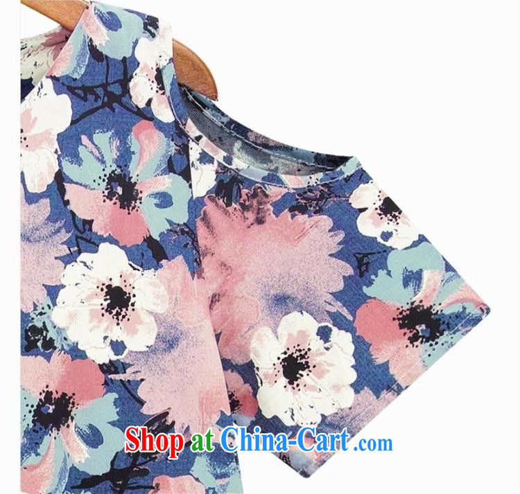 The EITAI Code women summer 2015, the fertilizer and cotton covered shoulders fat sister, long floral dress suit 4 XL pictures, price, brand platters! Elections are good character, the national distribution, so why buy now enjoy more preferential! Health