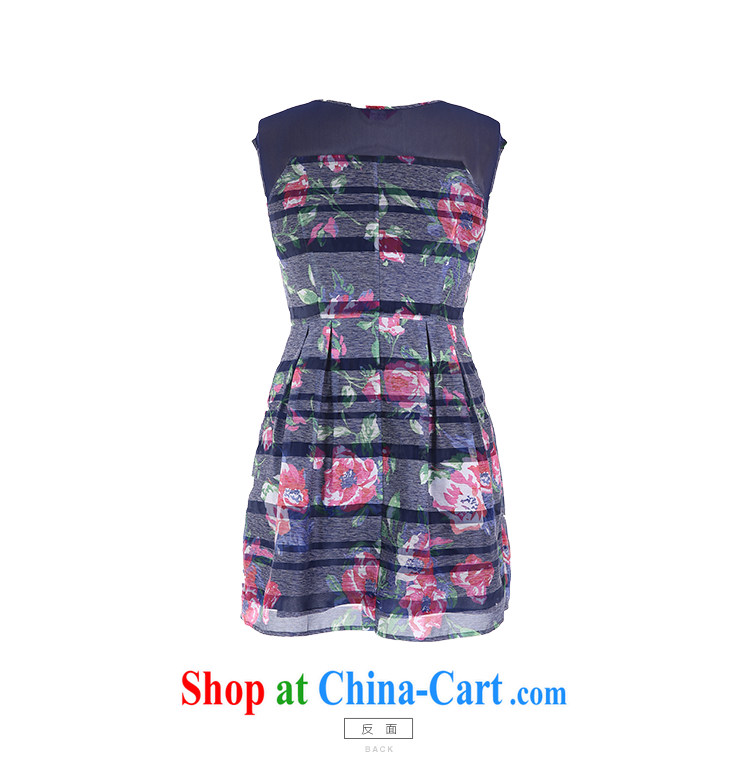 Slim LI Sau 2015 summer new, larger women Europe Europe by the high-end 3D stamp pack cuff hit the stitching 100 hem A swing dresses Q 7997 BMW blue 2 XL pictures, price, brand platters! Elections are good character, the national distribution, so why buy now enjoy more preferential! Health