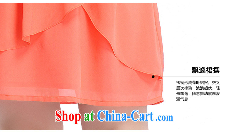 Slim LI Sau 2015 summer new, larger female net pigments, Jacob round-collar petal cuff three-dimensional floral skirt with softness snow woven dresses small gift skirts Q 7837 orange 4 XL pictures, price, brand platters! Elections are good character, the national distribution, so why buy now enjoy more preferential! Health