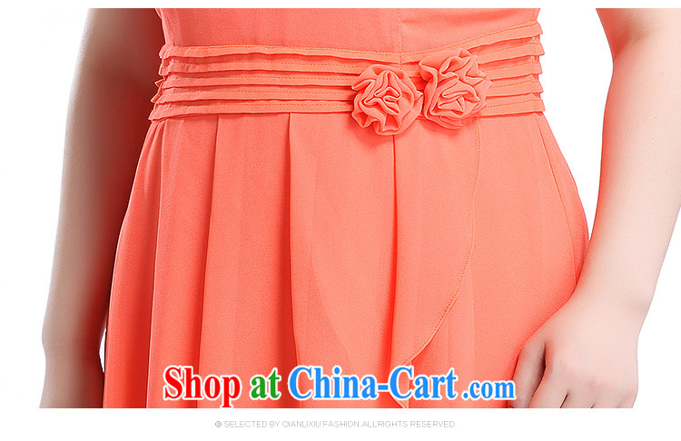 Slim LI Sau 2015 summer new, larger female net pigments, Jacob round-collar petal cuff three-dimensional floral skirt with softness snow woven dresses small gift skirts Q 7837 orange 4 XL pictures, price, brand platters! Elections are good character, the national distribution, so why buy now enjoy more preferential! Health