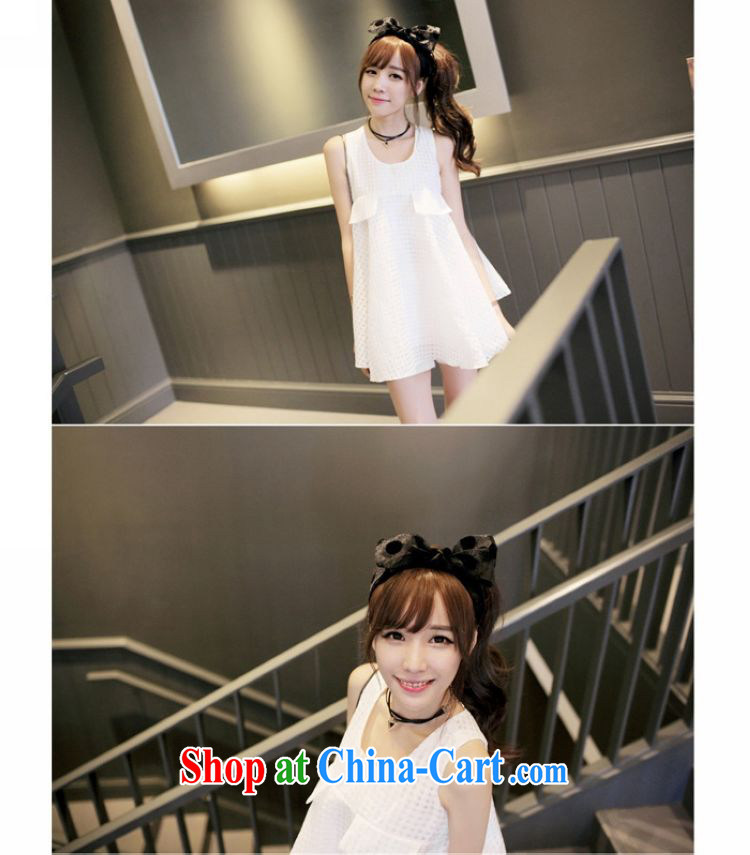Left Sophie 2015 summer Korean female Ruili quality lady aura vest 100 hem does not rule vest dresses white are code pictures, price, brand platters! Elections are good character, the national distribution, so why buy now enjoy more preferential! Health