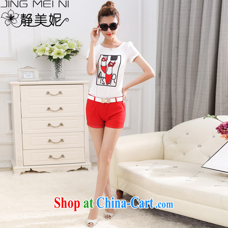 The Minnie summer 2015 new female leisure the code style stylish sportswear girls J 88,863 red M, Minnie, and shopping on the Internet