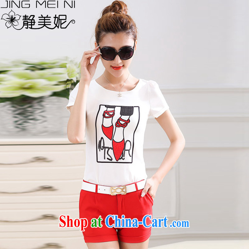 The Minnie summer 2015 new female leisure the code style stylish sportswear girls J 88,863 red M, Minnie, and shopping on the Internet