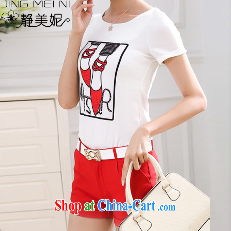 The Minnie summer 2015 new female leisure the code style stylish sportswear girls J 88,863 red M, Minnie, and shopping on the Internet