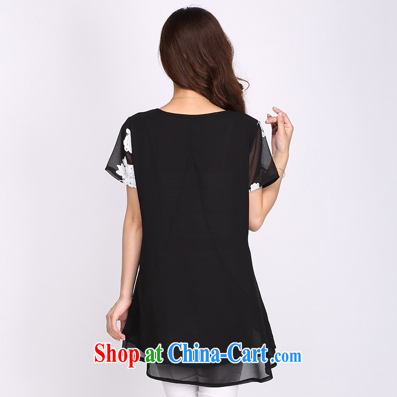 Elizabeth Anne flower, the code female T shirts girls loose 2015 new thick mm Summer Snow woven T-shirt 2120 black 6 XL, Shani Flower (Sogni D'oro), and, on-line shopping