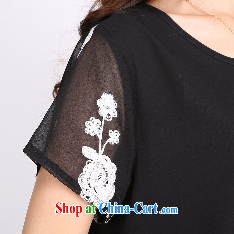 Elizabeth Anne flower, the code female T shirts girls loose 2015 new thick mm Summer Snow woven T-shirt 2120 black 6 XL, Shani Flower (Sogni D'oro), and, on-line shopping