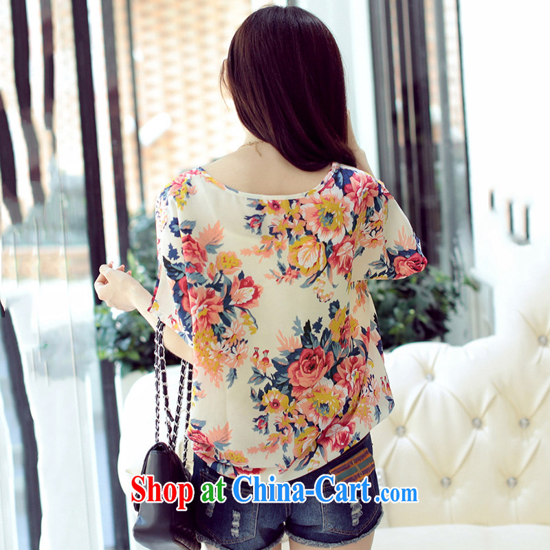 The terrace is the greater Korean version 2015 summer new emphasis on the younger sister, female fancy loose short-sleeve snow woven shirts women 8970 XXXL suit recommendations 180 - 210, micro-terrace, shopping on the Internet