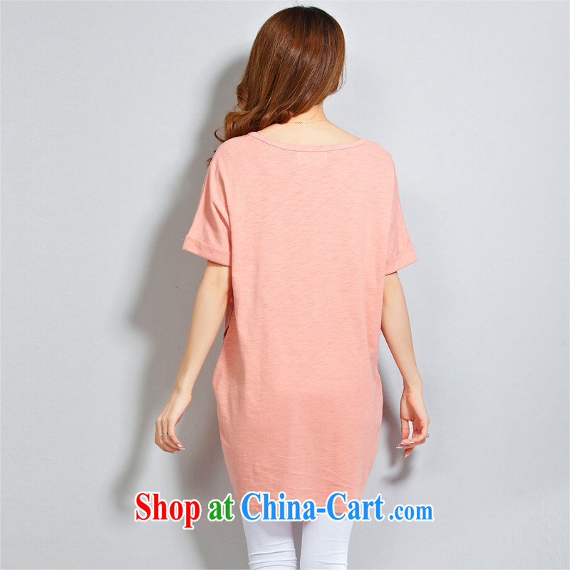 Yu's Sin City 2015 summer new, small fresh and thick MM loose short-sleeved T shirts women T-shirt chest of 140 pink are Code recommends that you 100 - 200 jack, Yu's sin (yuerxianzi), online shopping